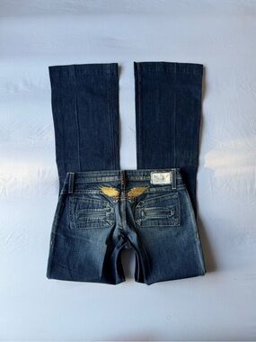 2000s y2k robins jeans angel wing embellished jeans